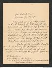 Nachlass Franz Steindachner, Brief von F. Andrian an Franz Steindachner (01.05.1900), Inv.Nr. 11.01, Seite 1